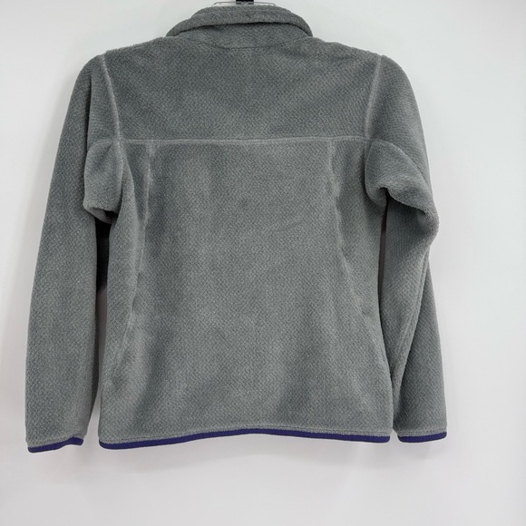 PATAGONIA Re-Tool T-Snap Pullover Fleece Jacket Women's Size Small Gray Purple - Picture 9 of 10